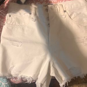 NWT Free People Makai White Jean Shorts 27